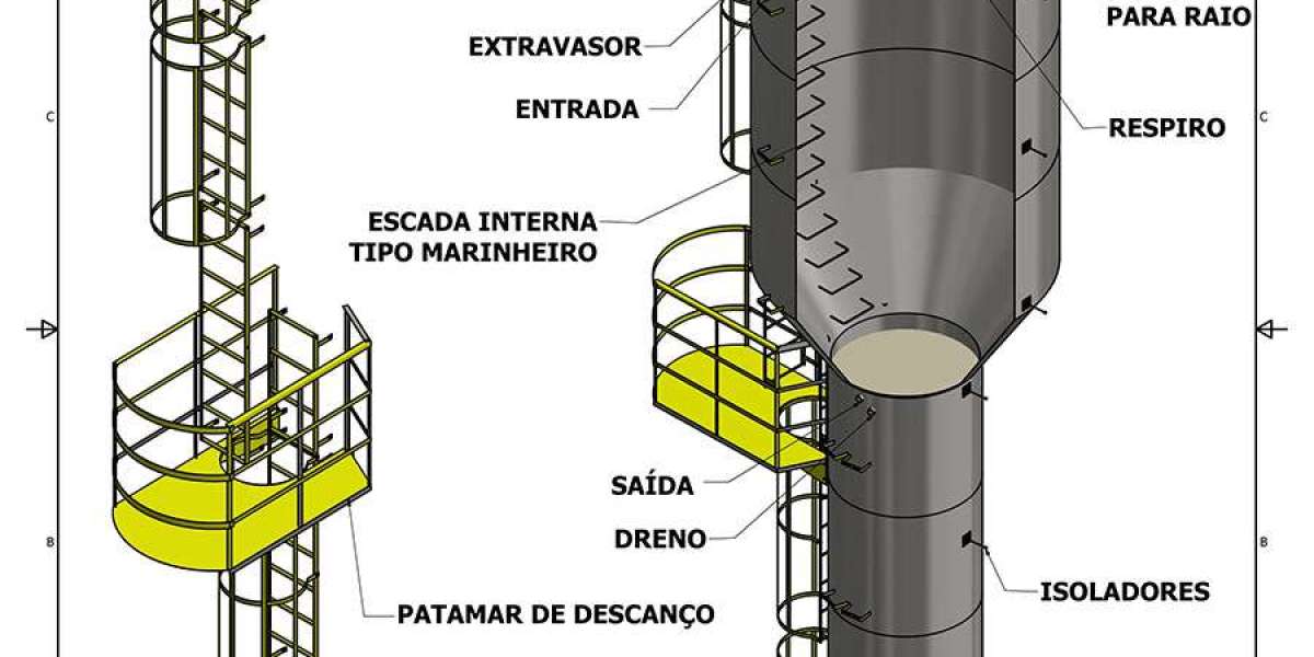 Horizontal cylindrical steel tank, capacity 10 cbm