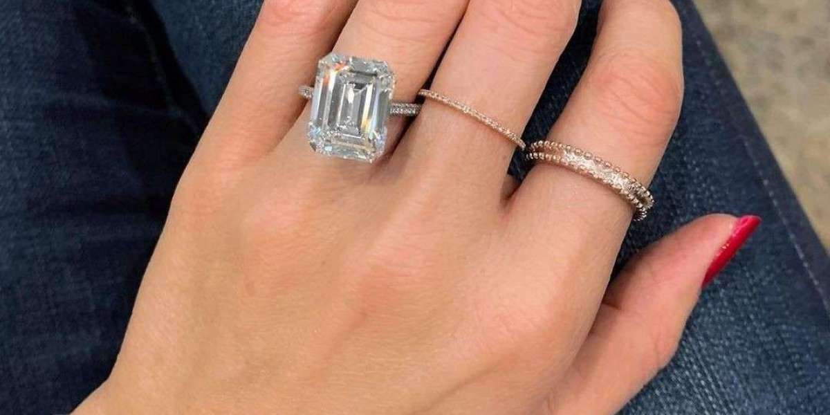 Yellow gold emerald cut engagement rings with vintage charm