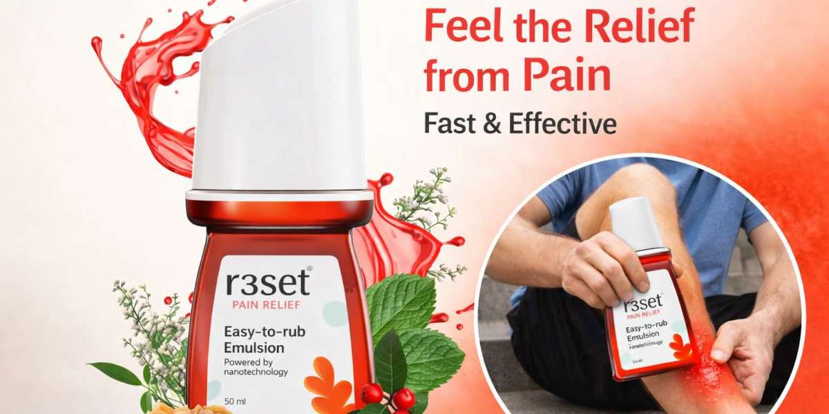 Easy Relief Roll On for Quick Pain Comfort | RESET Emulsion Pain Relief Solution